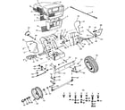 Craftsman 91725721 grill and engine mount assembly diagram