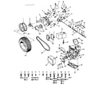 Craftsman 91725721 transaxle and engine diagram