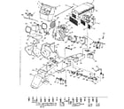 Craftsman 91725730 dashboard, engine, and chassis assembly diagram