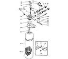 Kenmore 62534733 resin tank, valve adapter diagram