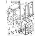 Kenmore 1067630523 cabinet parts diagram