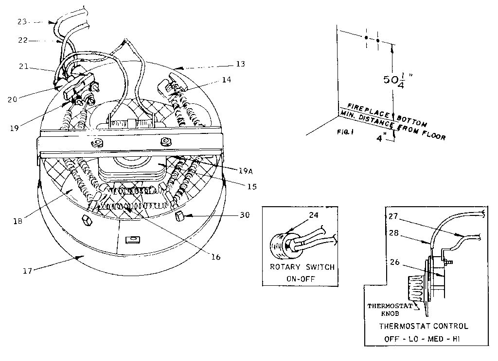 Heating element assembly