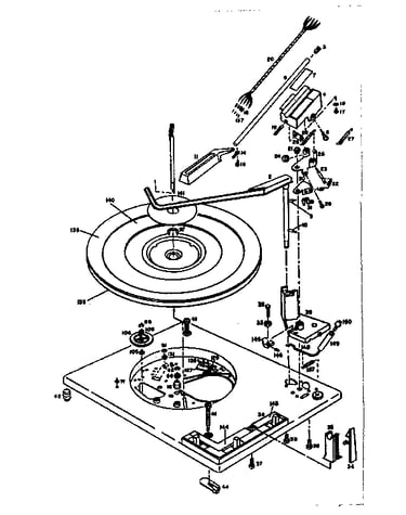 Record changer top view