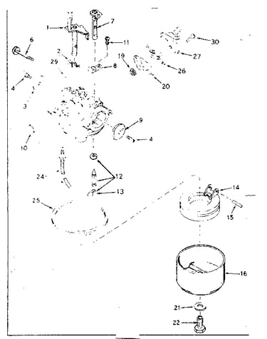 Carburetor assembly no. 631899