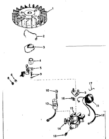 Magneto assembly no. 610832a