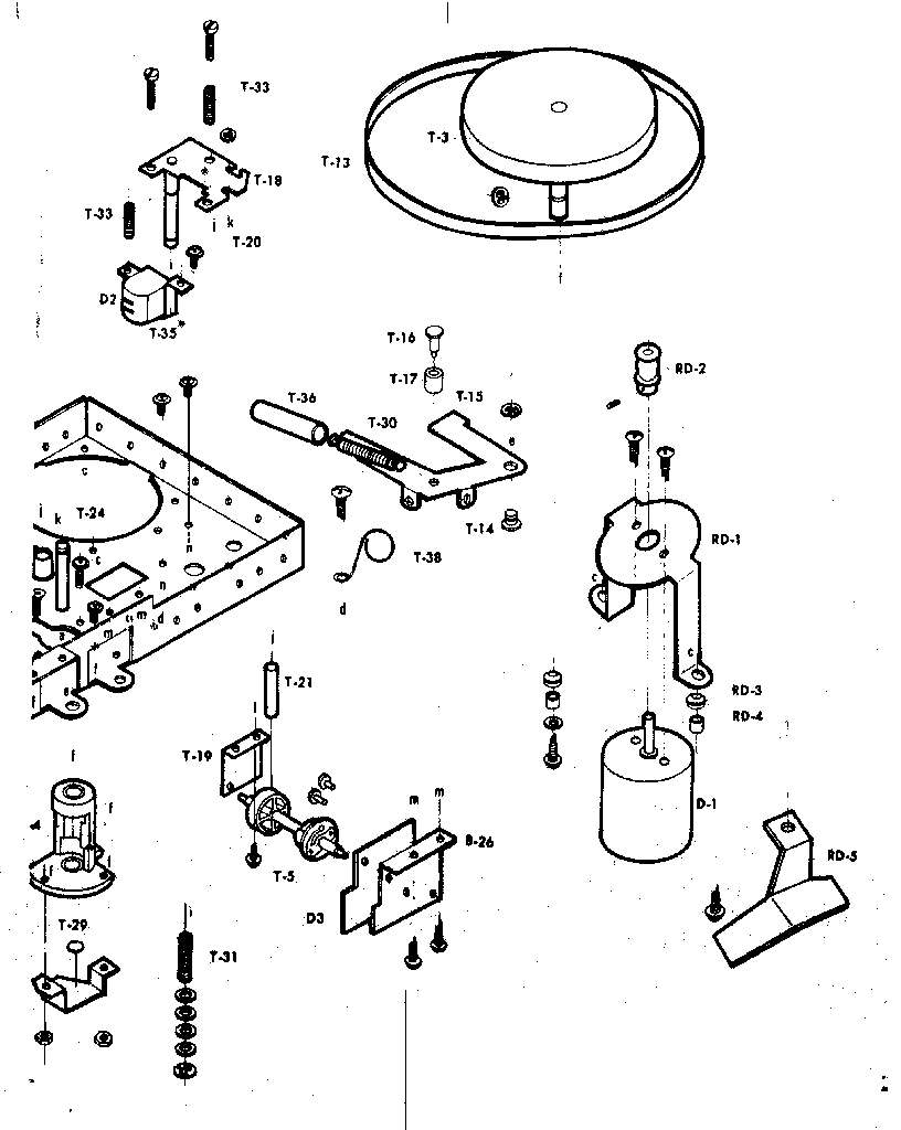 Tape deck parts