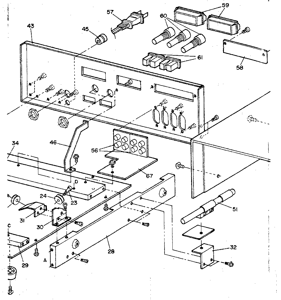 Rear chassis assembly
