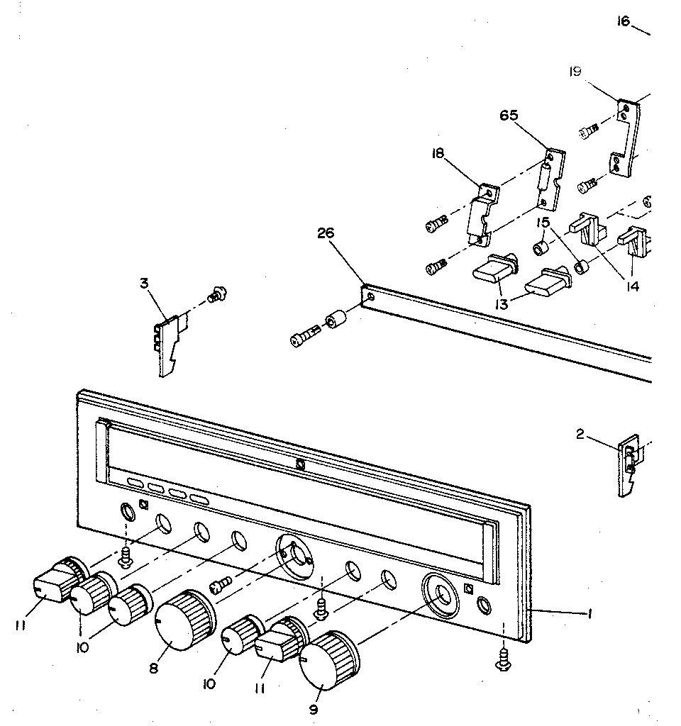 Front panel assembly