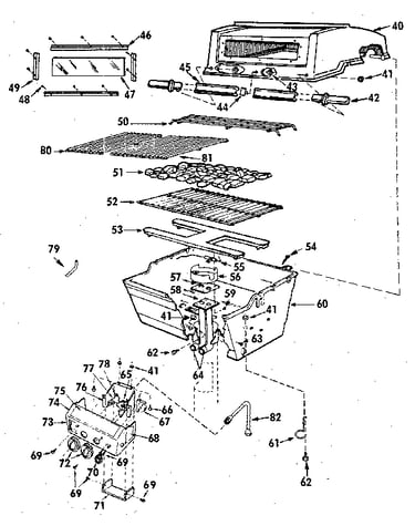 Grill & burner section