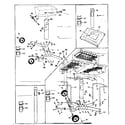 Kenmore 2582358170 post, patio base, standard cart & deluxe cart diagram