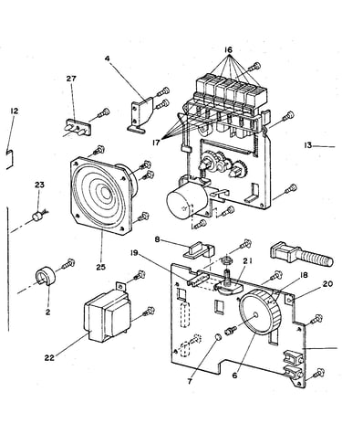 Tape deck and printed circuit board assembly