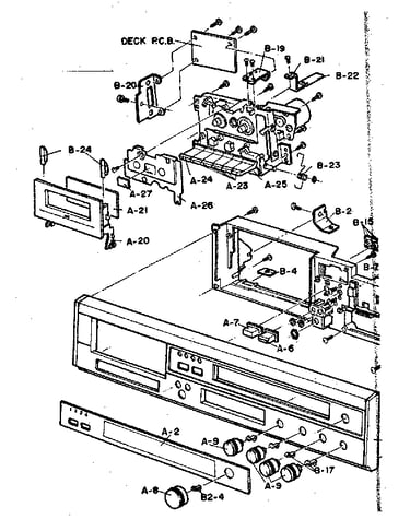 Cassette deck assembly