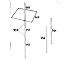 Sears 308780280 frame assembly diagram