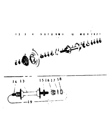 Front & rear hub parts