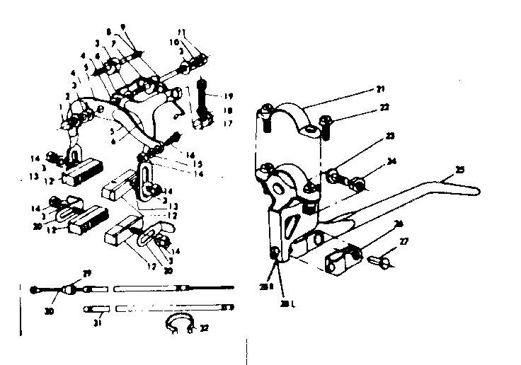 Caliper hand brake