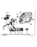 Front shifter parts with knob and housing