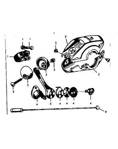 Front shifter parts with knob and housing
