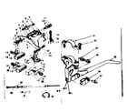 Sears 502459760 front & rear caliper hand brake diagram