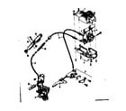 Sears 502459760 front & rear shifter parts w/10-speed controls diagram