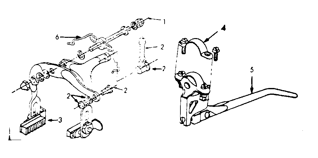 Front and rear caliper hand brake