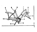 Sears 502477160 frame assembly diagram