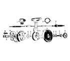 Sears 502477741 3-speed stick replacement parts diagram