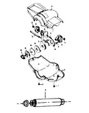 Front shifter parts w/console & cable overload