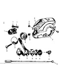 Front shifter parts w/knob and housing