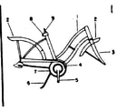 Sears 502477751 frame assembly diagram