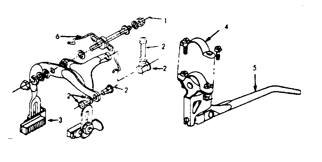 Front caliper hand brake replacement parts