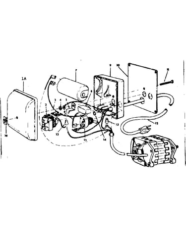 Motor & control box asm