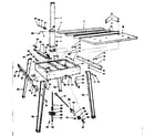 Craftsman 11329501 base and leg assembly diagram