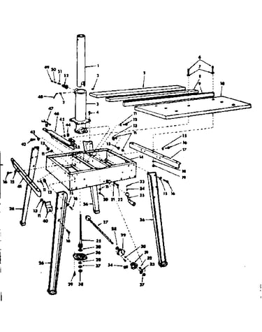 Base and leg assembly