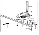 Craftsman 11329952 miter gauge assembly diagram