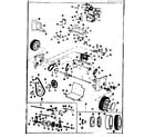 Craftsman 53682562 engine and wheel assembly diagram