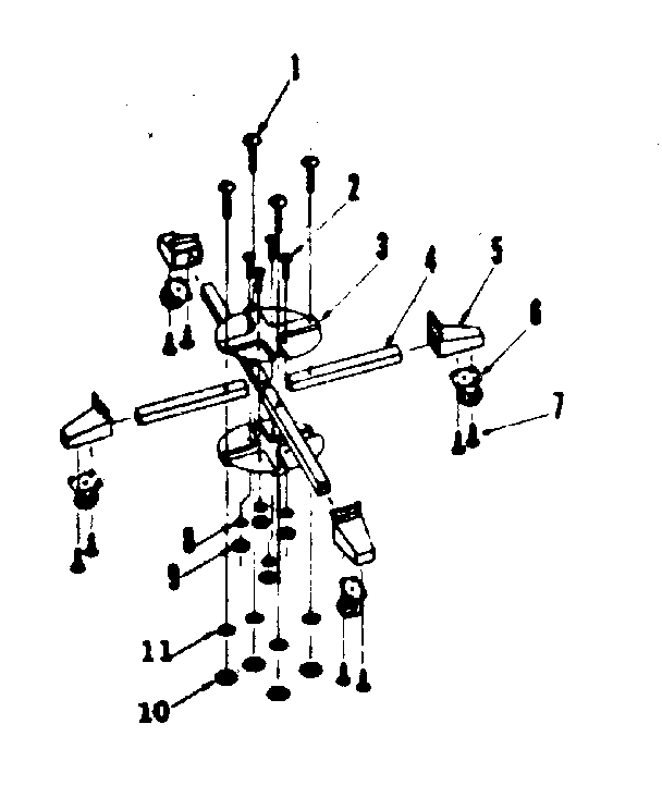 4 wheel caster asm