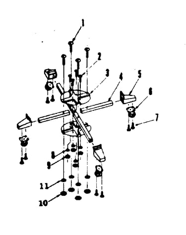 4 wheel caster asm