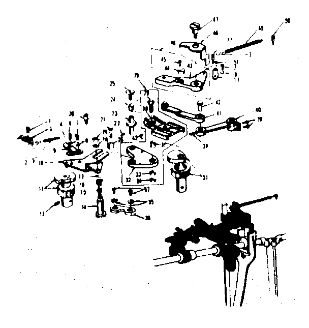 Zigzag guide assembly