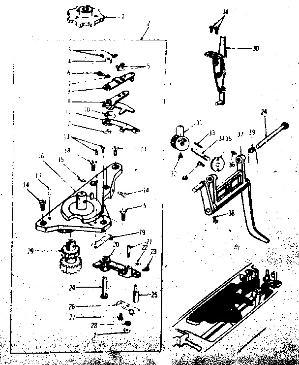 CAM DRIVER AXLE AND BASE ASSEMBLY