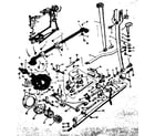 Kenmore 158163 feed regulator  and shuttle assembly diagram