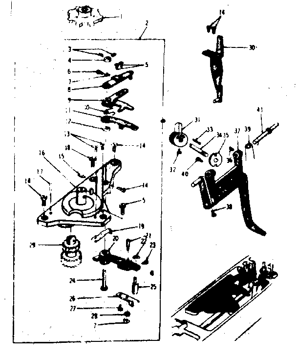 Geared cam assembly