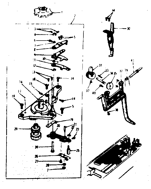 Geared cam assembly