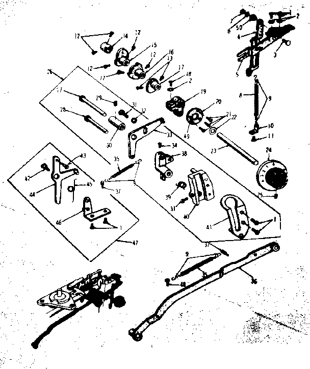 Zigzag guide assembly