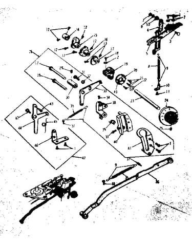 Zigzag guide assembly