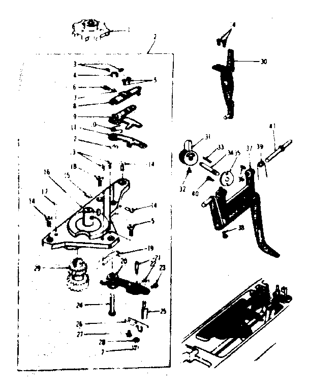 Geared cam assembly