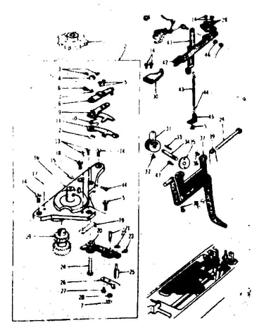 Zigzag guide assembly