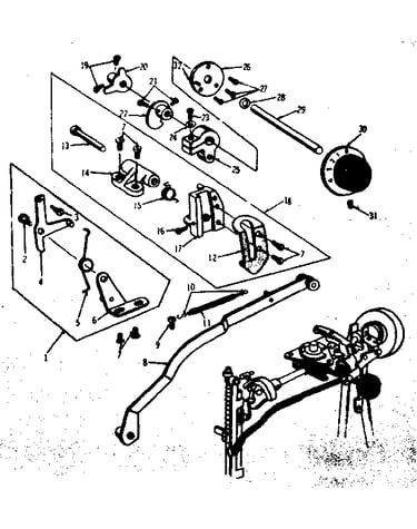 Zigzag guide assembly