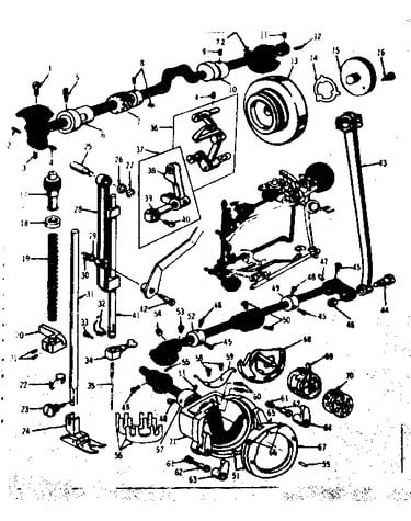 Presser bar and shuttle assembly