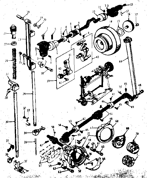 PRESSER BAR AND SHUTTLE ASSEMBLY