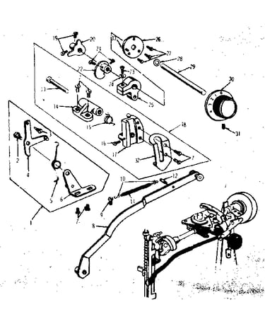 Geared cam assembly